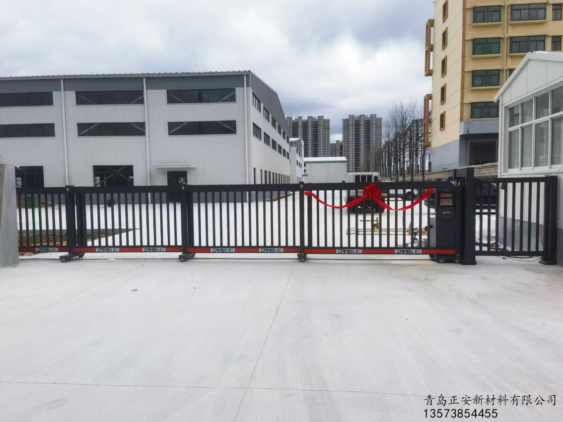青岛正安新材料有限公司大门案例